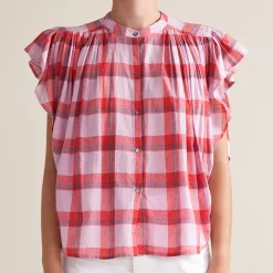 Women Bellerose - Chemise Chaos - Carreaux rose