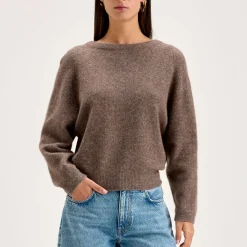 Women BELLEROSE - Pull Deros - Marron