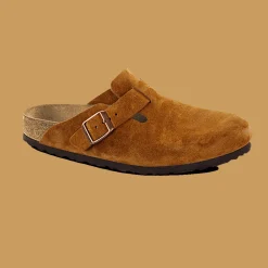 Women Birkenstock - Sabots Boston - Lit de pied souple - Marron