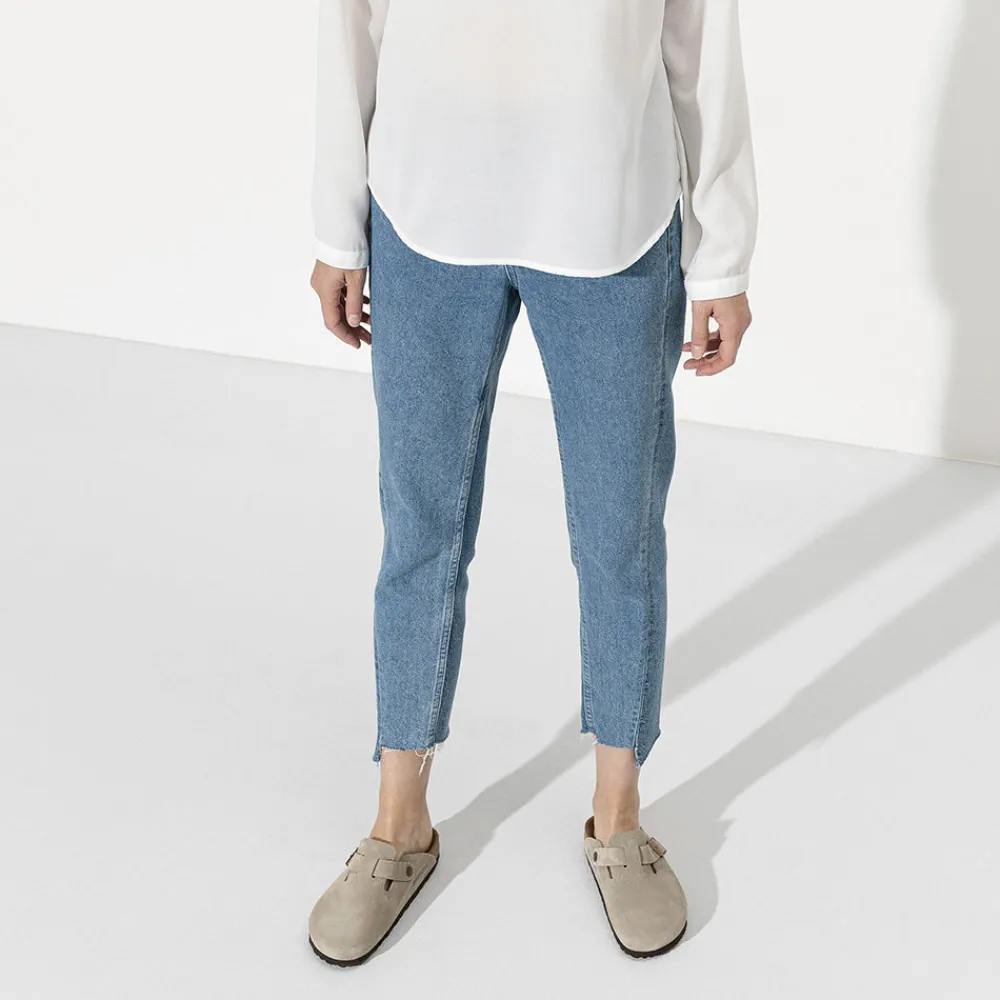 Women Birkenstock - Sabots Boston - Lit de pied souple - Taupe