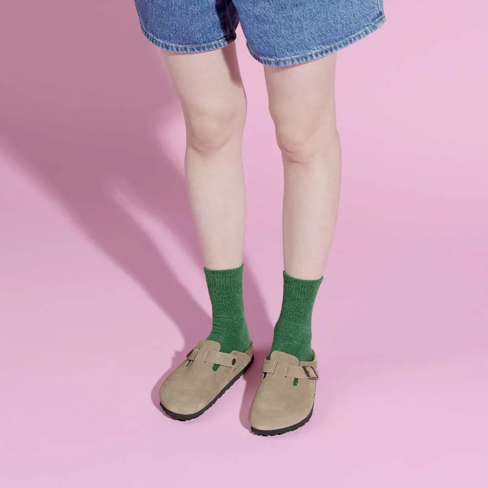 Women Birkenstock - Sabots Boston - Lit de pied souple - Taupe