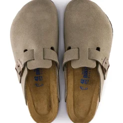 Women Birkenstock - Sabots Boston - Lit de pied souple - Taupe
