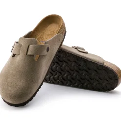Women Birkenstock - Sabots Boston - Lit de pied souple - Taupe