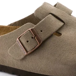 Women Birkenstock - Sabots Boston - Lit de pied souple - Taupe