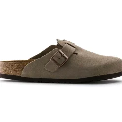 Women Birkenstock - Sabots Boston - Lit de pied souple - Taupe