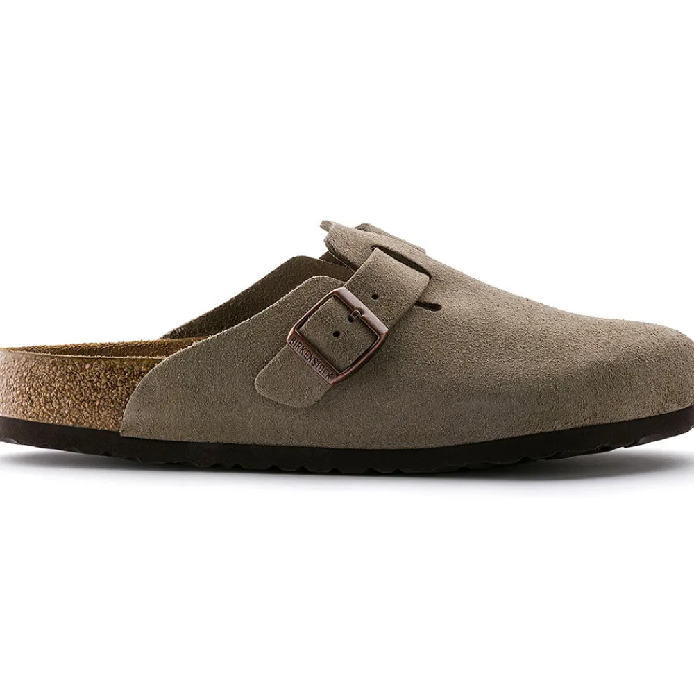 Women Birkenstock - Sabots Boston - Lit de pied souple - Taupe