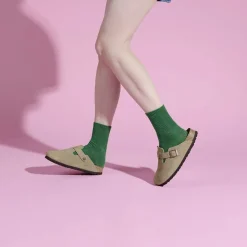 Women Birkenstock - Sabots Boston - Lit de pied souple - Taupe
