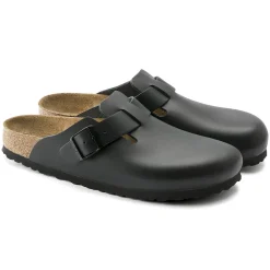 Women BIRKENSTOCK - Sabots Boston en cuir naturel - Noir