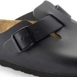 Women BIRKENSTOCK - Sabots Boston en cuir naturel - Noir