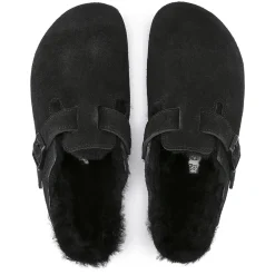BIRKENSTOCK - Sabots Boston en Fourrure - Noir