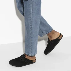 BIRKENSTOCK - Sabots Boston en Fourrure - Noir