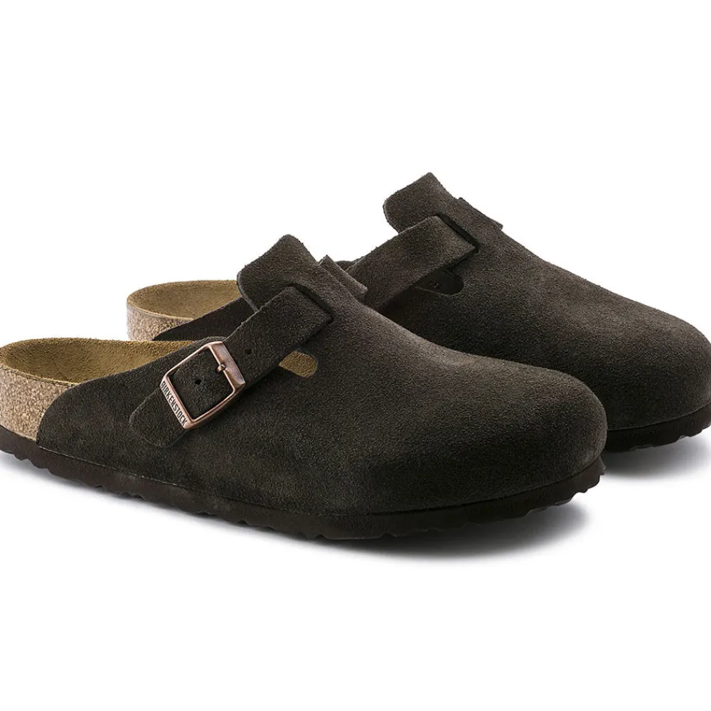 BIRKENSTOCK - Sabots Boston - Lit de pied souple - Mocha