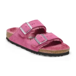 Women Birkenstock - Sandales Arizona en Fourrure - Rose