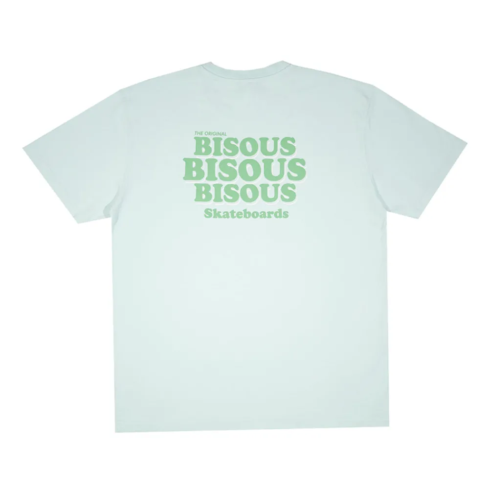 BISOUS SKATEBOARD - T-shirt Grease - Vert Menthe