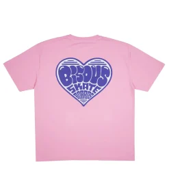 BISOUS SKATEBOARD - T-Shirt Coeur - Rose