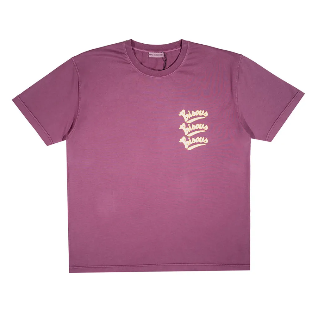 BISOUS SKATEBOARD - T-Shirt Gianni - Aubergine