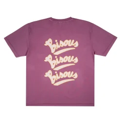 BISOUS SKATEBOARD - T-Shirt Gianni - Aubergine