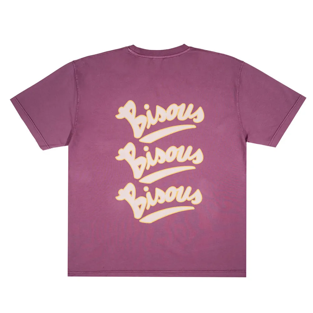 BISOUS SKATEBOARD - T-Shirt Gianni - Aubergine