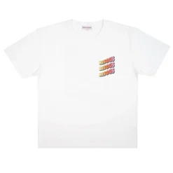 BISOUS SKATEBOARD - T-shirt Sonics - Tiedye Blanc