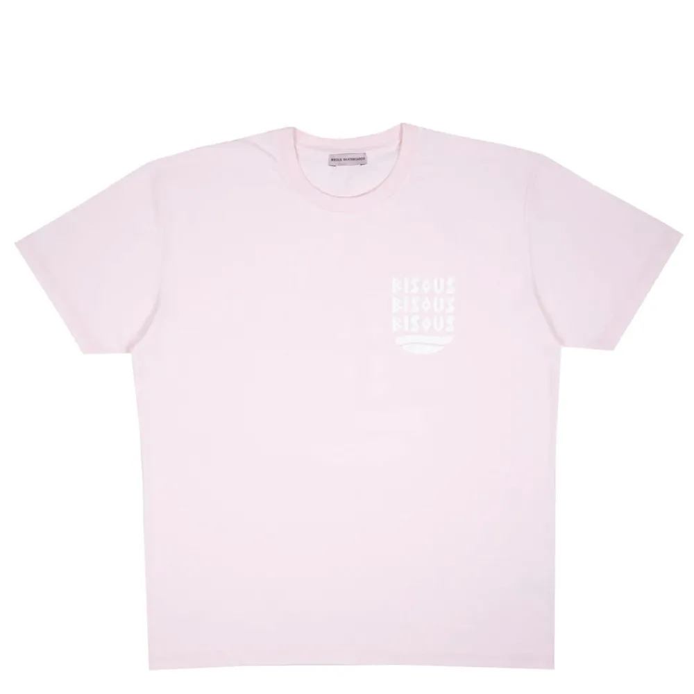Bisous Skateboard - T-Shirt Cap D'agde - Rose
