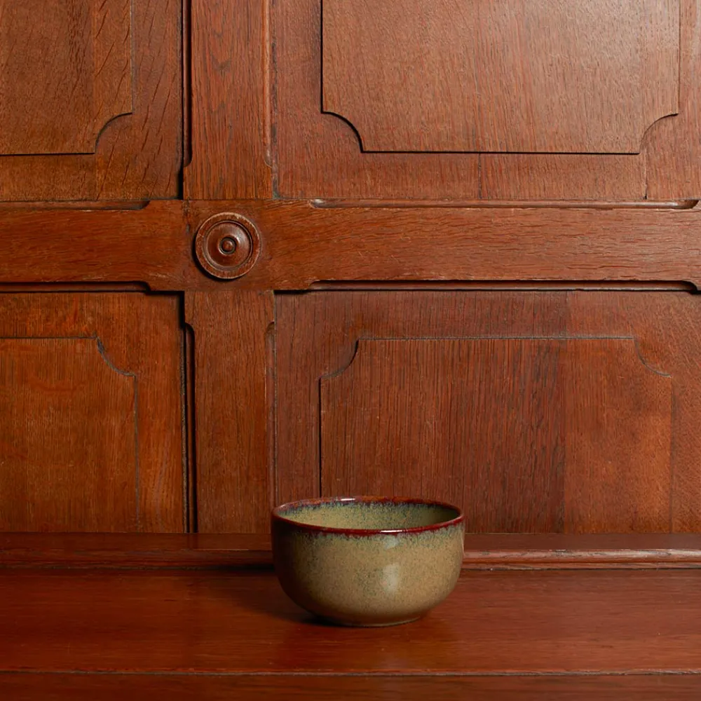 559 STONEWARE Bol en grès émaillé Jaspe - Vert