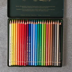 1938 FABER CASTEL Boîte de 24 crayons Polychromos