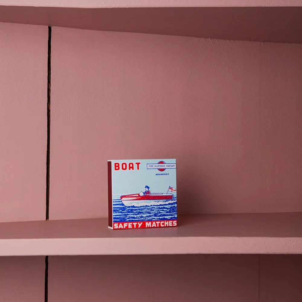 590 FINE MATCH BOX Boîte de 150 grandes allumettes - Bâteau