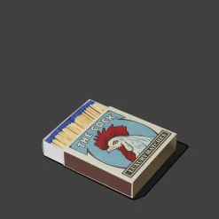 590 FINE MATCH BOX Boîte de 150 grandes allumettes - Coq