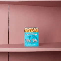 590 FINE MATCH BOX Boîte de 150 grandes allumettes - Deux éléphants