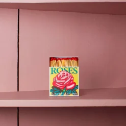590 FINE MATCH BOX Boîte de 150 grandes allumettes - Roses