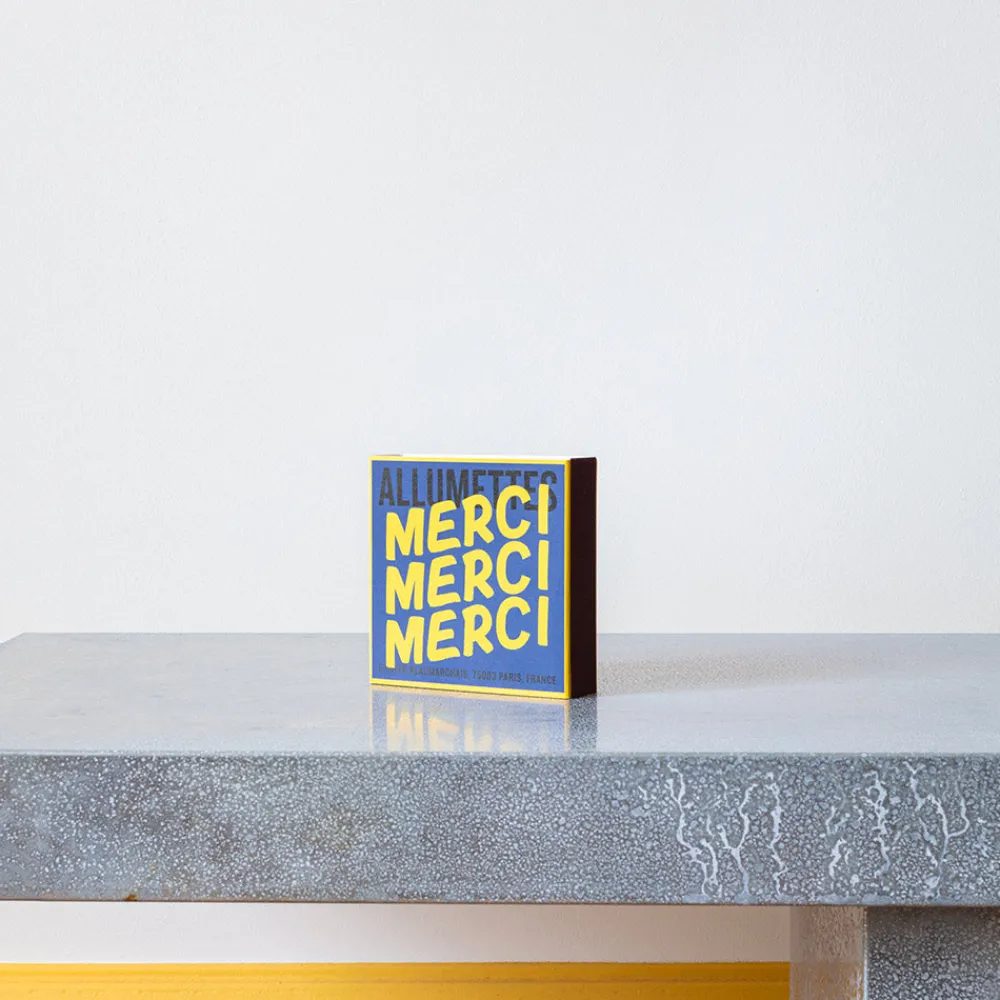 1436 TENGLER MATCH Boîte de 120 grandes allumettes - Merci Jaune