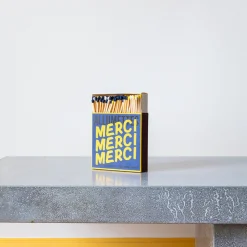 1436 TENGLER MATCH Boîte de 120 grandes allumettes - Merci Jaune