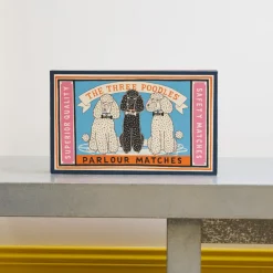590 FINE MATCH BOX Boîte géante de 150 grandes allumettes - Caniche