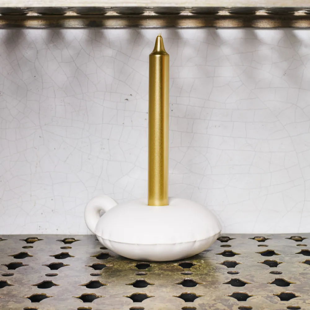 2191 HOME STUDYO Bougeoir Candy - Blanc