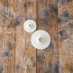 2173 LES BONS JOURS Bougeoir Coquille - Blanc