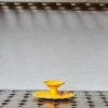 1771 ITALO OTTINETTI Bougeoir en aluminium - Jaune