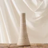 914 GRES CERAMICS Bougeoir en grès - Rayures verticales