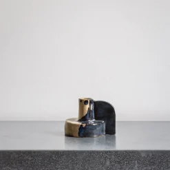 2992 MAISON MERE Bougeoir en grès émaillé Saito