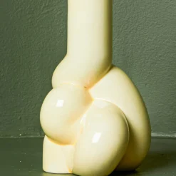 208 HAY Bougeoir en porcelaine - Jaune