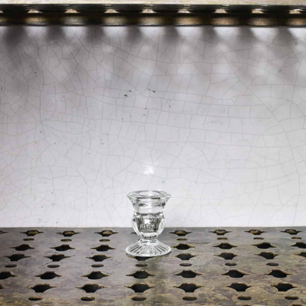 115 LA ROCHERE Bougeoir en verre - Transparent