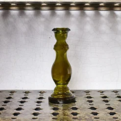 1952 VIDRIOS SAN MIGUEL Bougeoir en verre recyclé - Vert - Noviembre