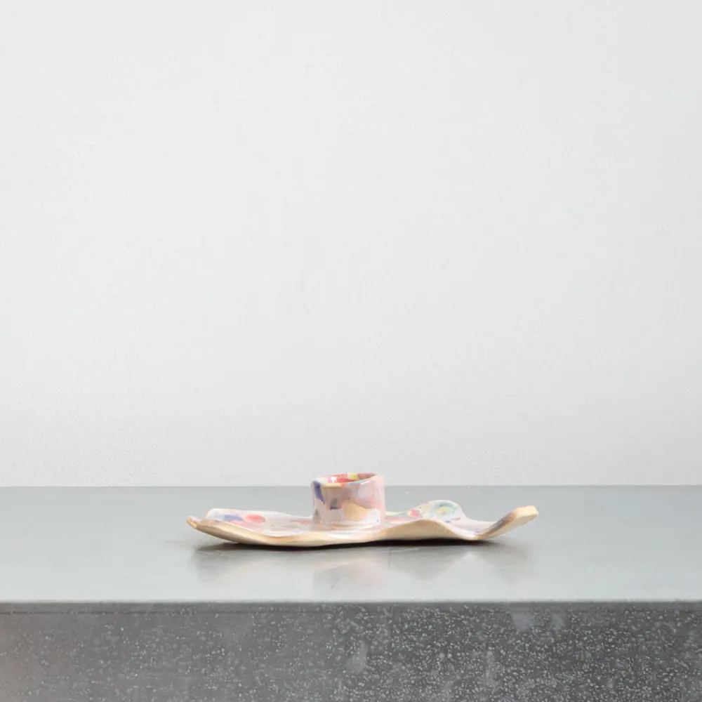 1479 HARLIE BROWN STUDIO Bougeoir multicolore