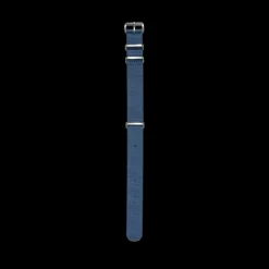 Women MERCI Bracelet de montre NATO en nylon - Bleu