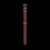 Women MERCI Bracelet de montre NATO en nylon - Bordeaux