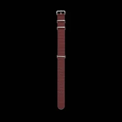 Women MERCI Bracelet de montre NATO en nylon - Bordeaux