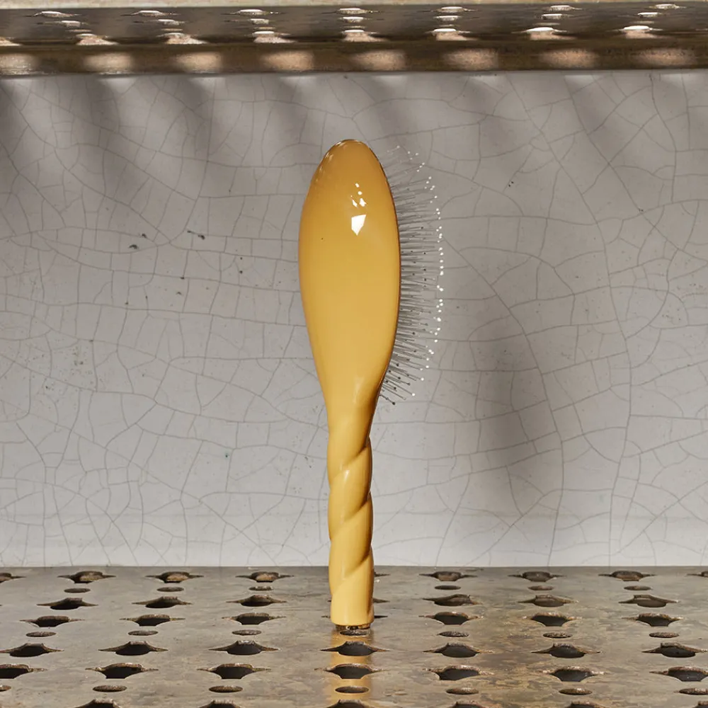 1664 LA BONNE BROSSE Brosse à cheveux N.04 LA MIRACLE - Démêlante & Massante - Jaune