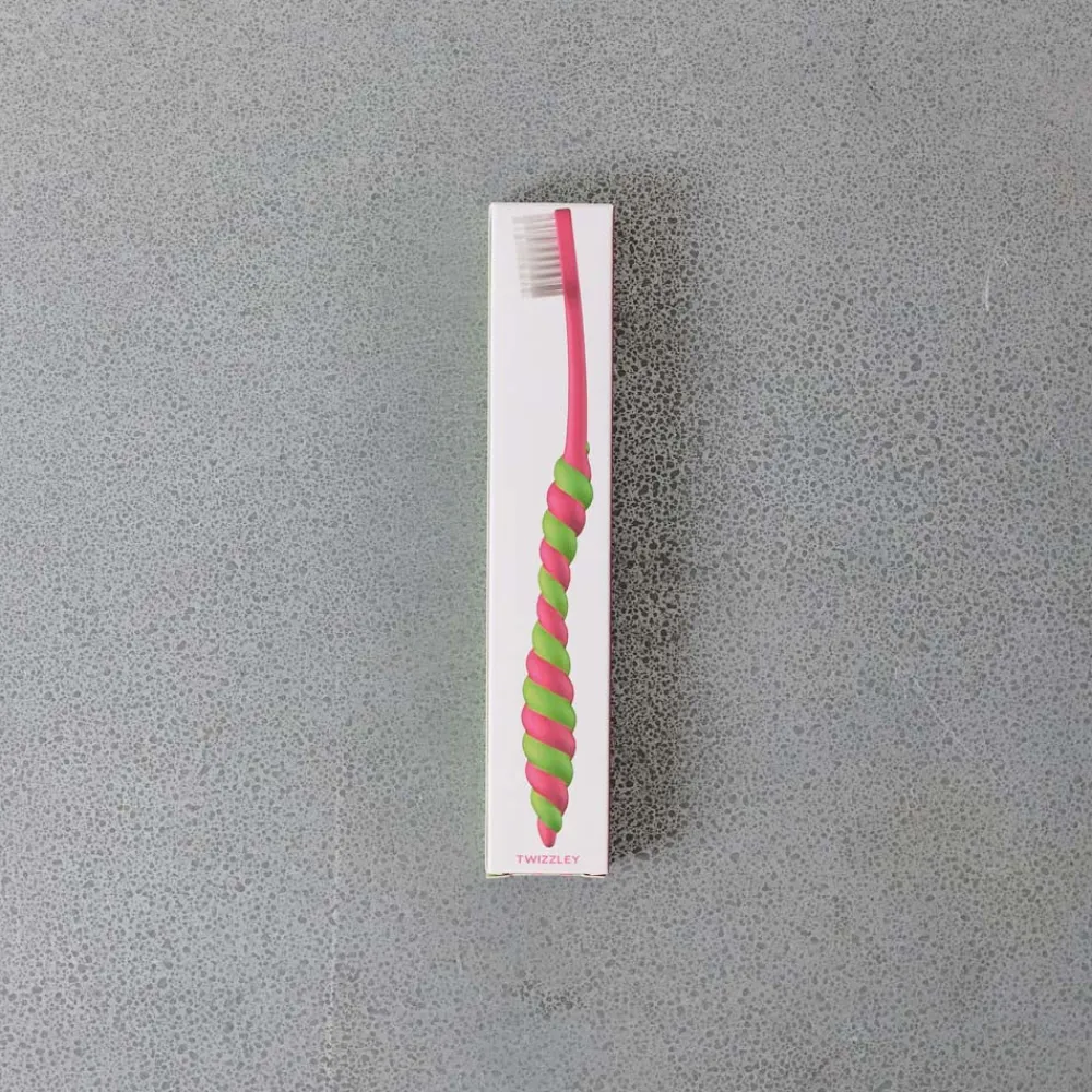 2235 TWIZZLEY Brosse à dent - Rose & Lime