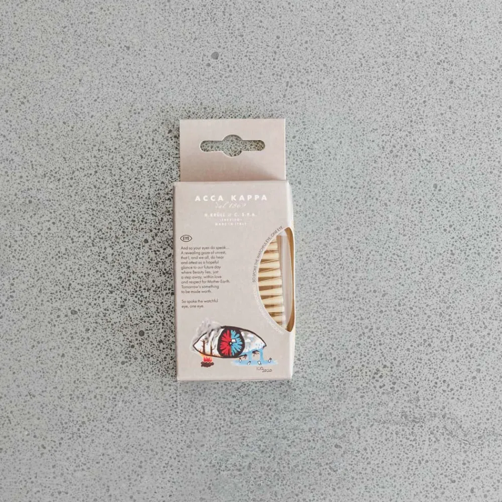 2060 ACCA KAPA Brosse à ongles - Manche Bleu Transparent