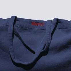 200 LINTEX Cabas en lin lavé - Bleu Shibori
