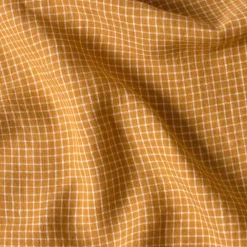 200 LINTEX Cabas en lin lavé - Carreaux Jaune Asahi